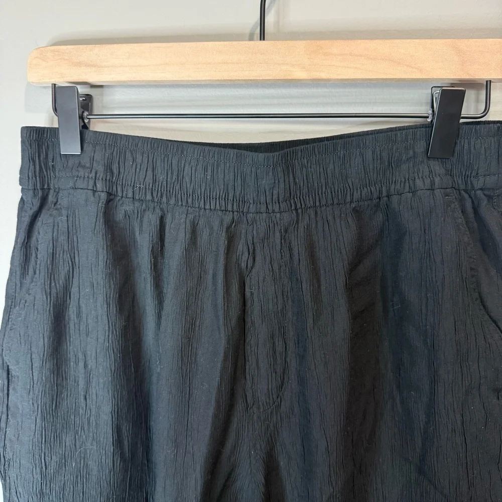Madewell Women’s Crinkle Classic Black Dress Pants‎